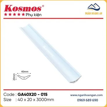 Phào Góc Âm Kosmos GA40X20-015 Màu Trắng Trơn