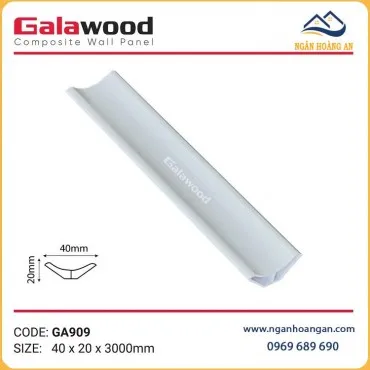 Phào Góc Âm Màu Trắng Vân Vải Galawood GA909