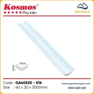 Phào Góc Âm Nhựa Màu Trắng Kosmos GA40X20-016