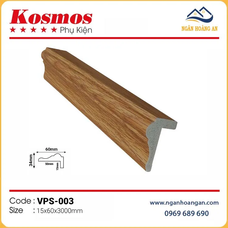 Phào Kết Thúc Trang Trí Kosmos VPS-003 Giả Gỗ Phào Kết Thúc Trang Trí Kosmos VPS-003 Giả Gỗ