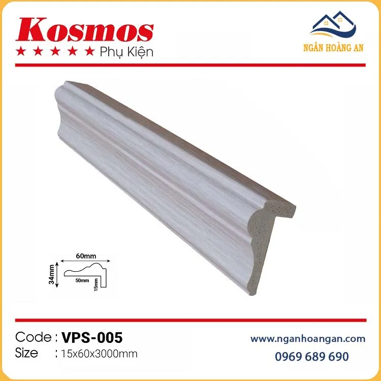 Phào Kết Thúc Trang Trí Kosmos VPS-005 Màu Trắng Giả Gỗ Phào Kết Thúc Trang Trí Kosmos VPS-005 Màu Trắng Giả Gỗ