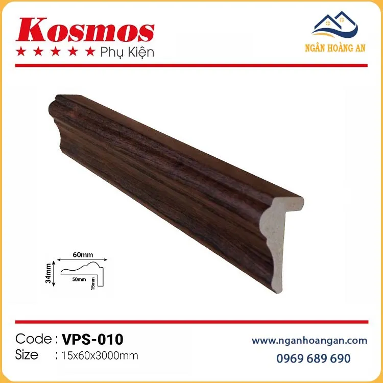 Phào Kết Thúc Trang Trí Kosmos VPS-010 Giả Gỗ Phào Kết Thúc Trang Trí Kosmos VPS-010 Giả Gỗ