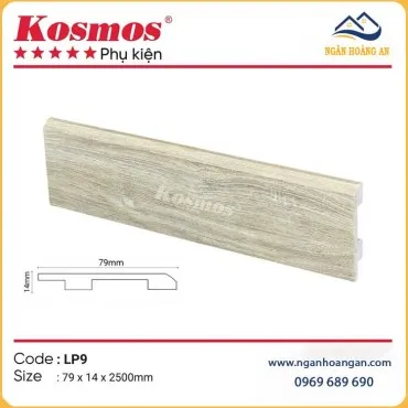 Phào Len Chân Tường Nhựa Kosmos LP9 Cao 79mm