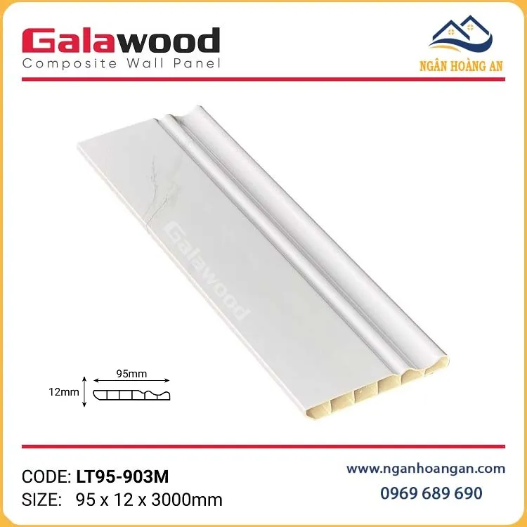 Phào Chỉ Len Chân Tường Galawood LT95-903M Trắng Vân Đá Phào Chỉ Len Chân Tường Galawood LT95-903M Trắng Vân Đá