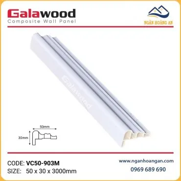 Phào Viền Cửa Trang Trí Galawood VC50-903M Vân Đá Trắng