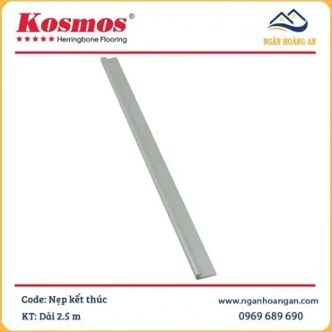Phụ Kiện Nẹp Nhôm Kết Thúc Nối Tấm Ốp PVC Giả Đá Màu Bạc 