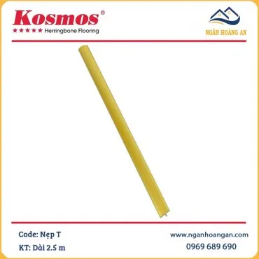 Phụ Kiện Nẹp Nhôm T Nối Tấm Ốp PVC Màu Vàng Dài 2.5m