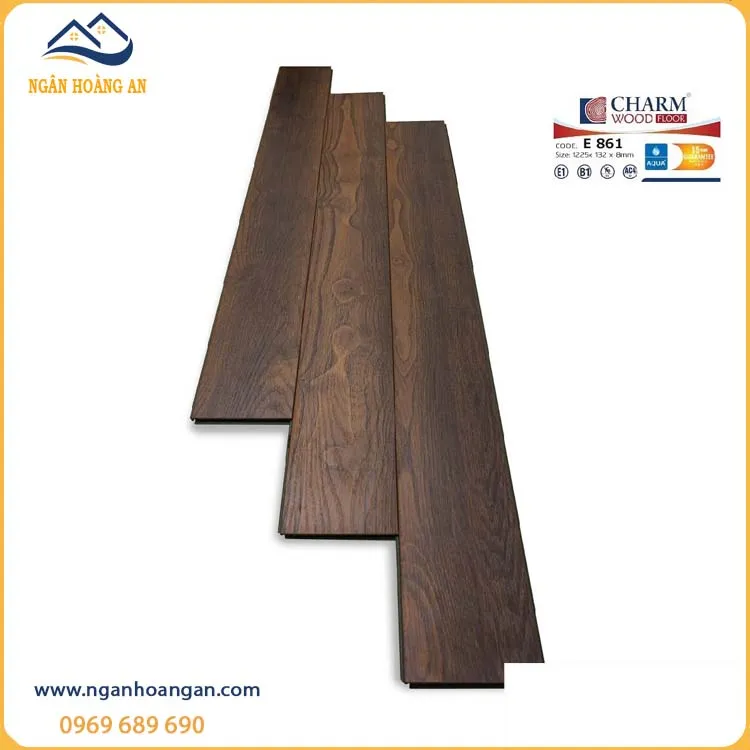 Sàn Gỗ Charmwood Việt Nam E861 Dày 8mm 