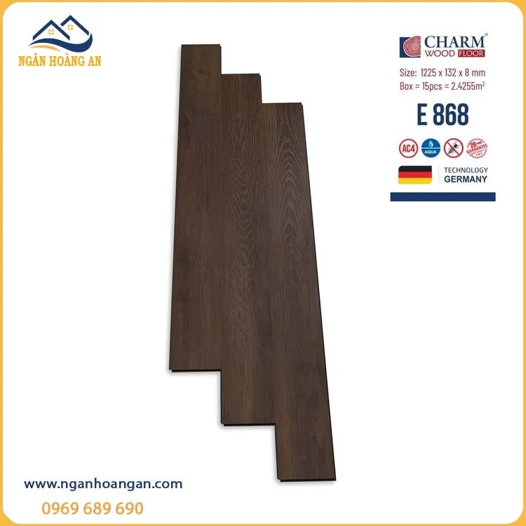 Sàn Gỗ Charmwood Việt Nam E868 Dày 8mm 