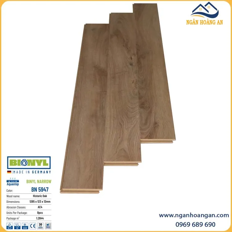 Sàn Gỗ Công Nghiệp Binyl Đức BN5947 Dày 12mm