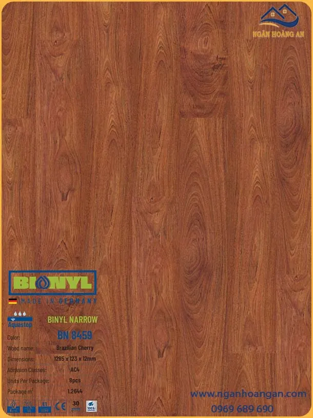 Sàn Gỗ Công Nghiệp Binyl Đức BN8459 Dày 12mm
