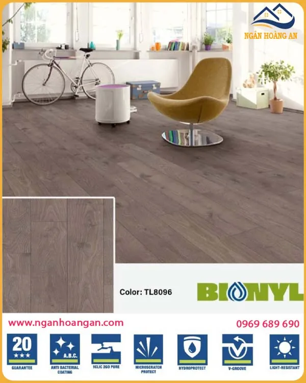 Sàn Gỗ Công Nghiệp Binyl Đức TL8096 Dày 8mm Sàn Gỗ Công Nghiệp Binyl Đức TL8096 Dày 8mm