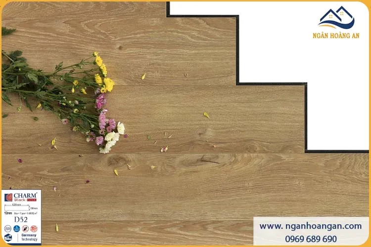 Sàn Gỗ Công Nghiệp Charmwood D52 Dày 12mm Sàn Gỗ Công Nghiệp Charmwood D52 Dày 12mm