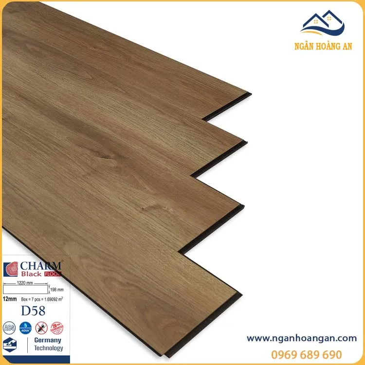 Sàn Gỗ Công Nghiệp Charmwood D58 12mm Sàn Gỗ Công Nghiệp Charmwood D58 12mm