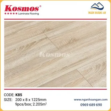 Sàn Gỗ Công Nghiệp Cốt Xanh Kosmos K85 Dày 8mm