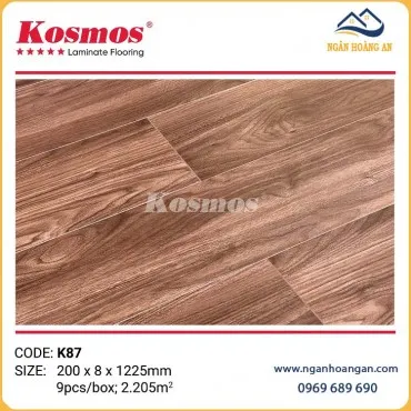 Sàn Gỗ Công Nghiệp Cốt Xanh Kosmos K87 8mm