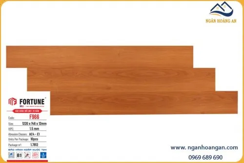 Sàn Gỗ Công Nghiệp Fortune F966 Dày 12mm 