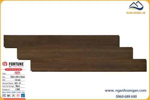 Sàn Gỗ Công Nghiệp Fortune Malaysia F971 Dày 12mm