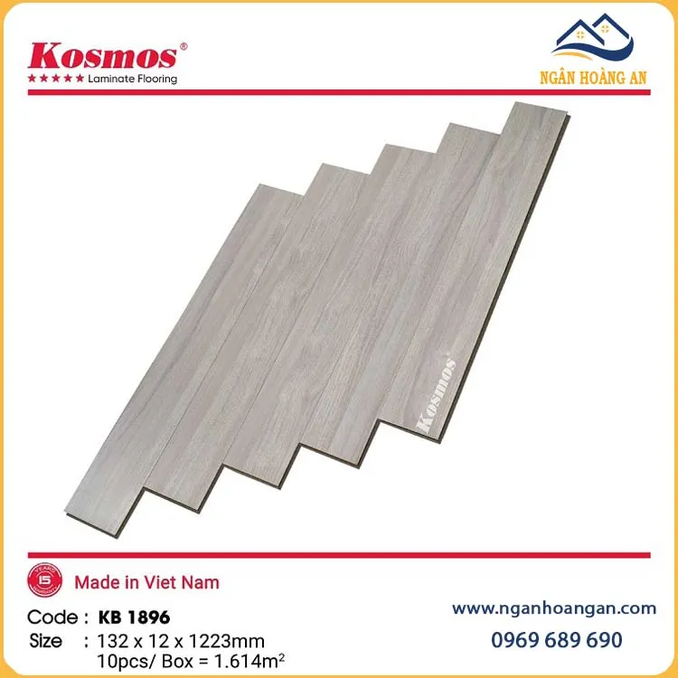 Sàn Gỗ Công Nghiệp Kosmos 12mm KB1896 Sàn Gỗ Công Nghiệp Kosmos 12mm KB1896