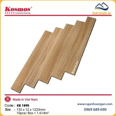 Sàn Gỗ Công Nghiệp Kosmos KB1895 Dày 12mm 