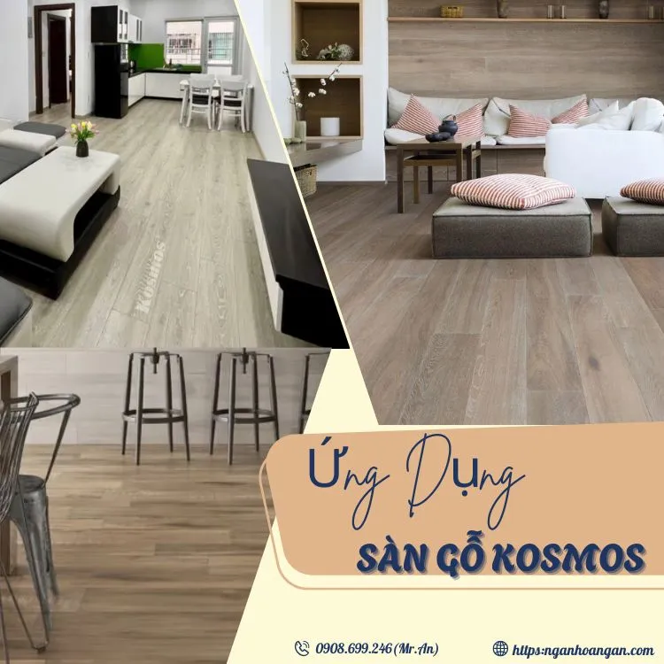 Sàn Gỗ Công Nghiệp Kosmos Ứng Dụng Trong Không Gian Sống