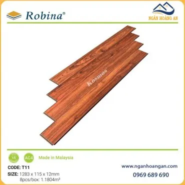 Sàn Gỗ Công Nghiệp Malaysia Robina T11 12mm