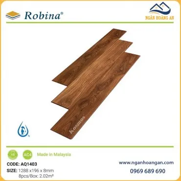 Sàn Gỗ Công Nghiệp Malaysia Robina Aqua AQ01403 8mm