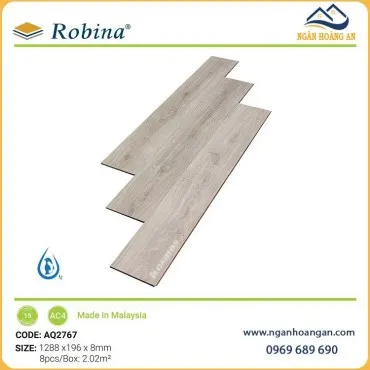 Sàn Gỗ Công Nghiệp Malaysia Robina Aqua AQ2767 8mm