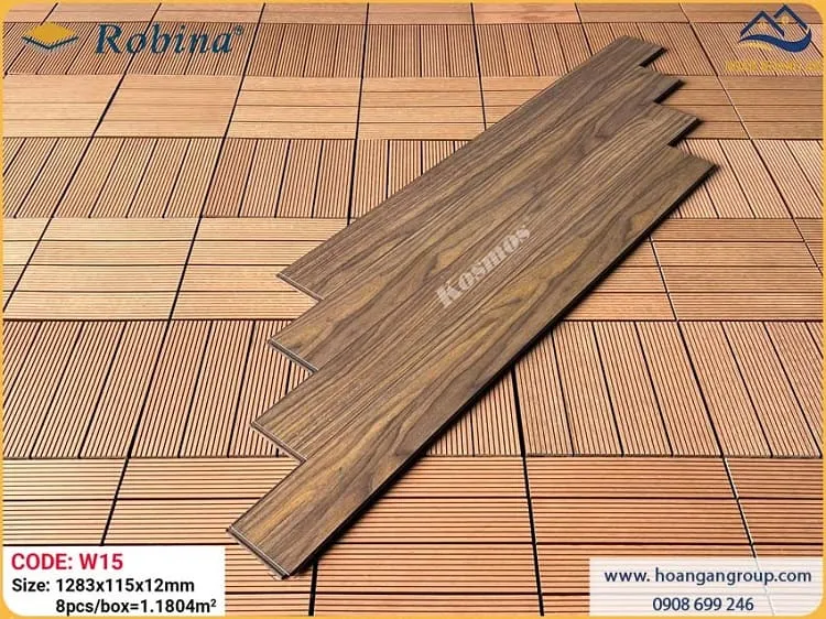 Sàn Gỗ Công Nghiệp Malaysia Robina W15 12mm Sàn Gỗ Công Nghiệp Malaysia Robina W15 12mm