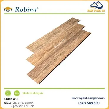 Sàn Gỗ Công Nghiệp Malaysia Robina W18 8mm