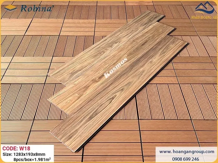 Sàn Gỗ Công Nghiệp Malaysia Robina W18 8mm