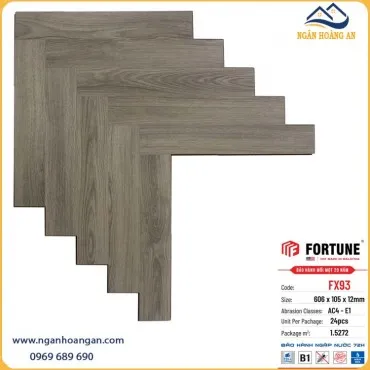Sàn Gỗ Xương Cá Fortune Malaysia FX93 Dày 12mm
