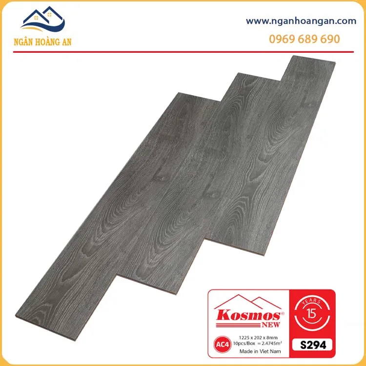 Sàn Gỗ Giá Rẻ Kosmos S294 Dày 8mm