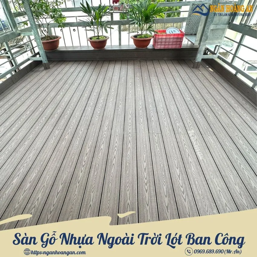 Sàn Gỗ Nhựa Ngoài Trời Lót Ban Công