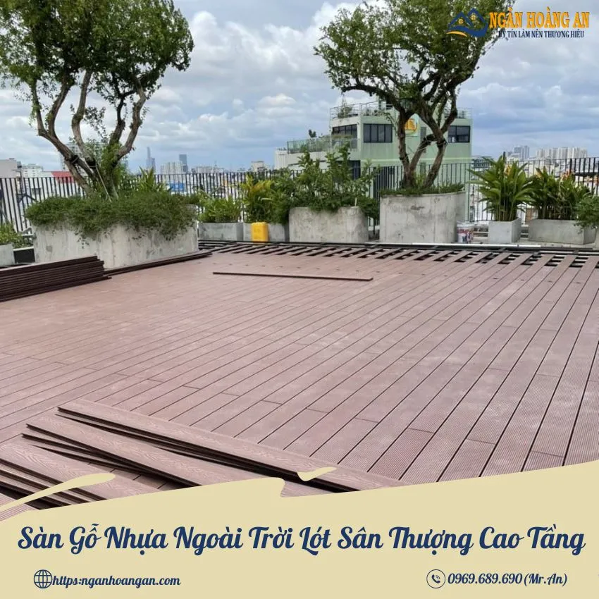 Sàn Gỗ Nhựa Ngoài Trời Lót Sân Thượng Cao Tầng Sàn Gỗ Nhựa Ngoài Trời Lót Sân Thượng Cao Tầng