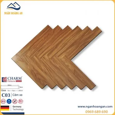 Sàn Gỗ Xương Cá Cao Cấp Charmwood C03 12mm