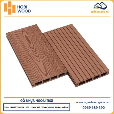 Sàn Hồ Bơi Ngoài Trời Hobiwood HB140V25-VG Maple-Leaf Red