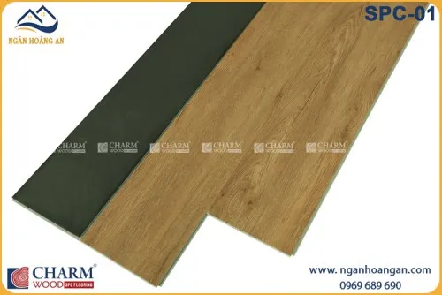 Sàn Nhựa Giả Gỗ Hèm Khoá Charmwood SPC-01 6mm