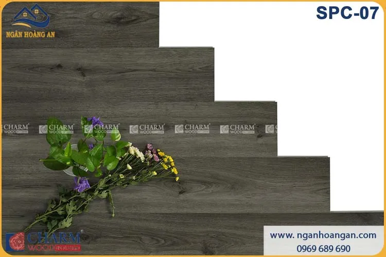 Sàn Nhựa Giả Gỗ Hèm Khóa Charmwood SPC-07 6mm