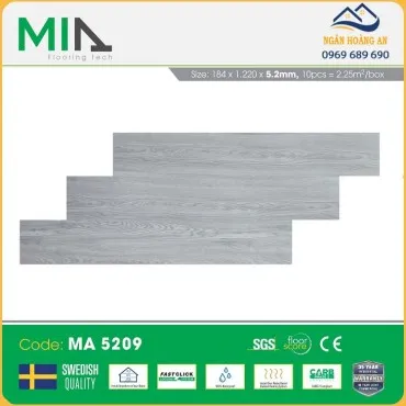 Sàn Nhựa Giả Gỗ Hèm Khóa MIA MA 5209 Dày 5.2mm
