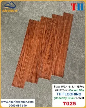 Sàn Nhựa Giả Gỗ Tự Dán THFLoor TH025 Dày 1.8mm