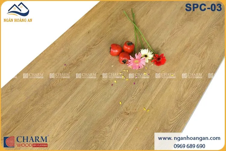 Sàn Nhựa Giả Gỗ Vinyl Hèm Khóa Charmwood SPC-03 6mm