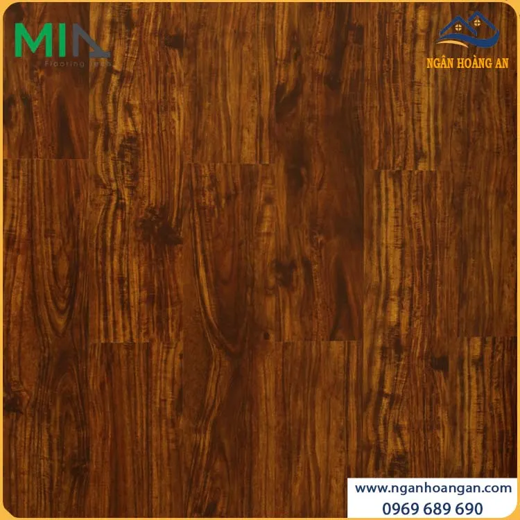 Sàn Nhựa Giả Gỗ Vinyl Hèm Khóa MIA MA 7002 Đế Cao Su 7mm
