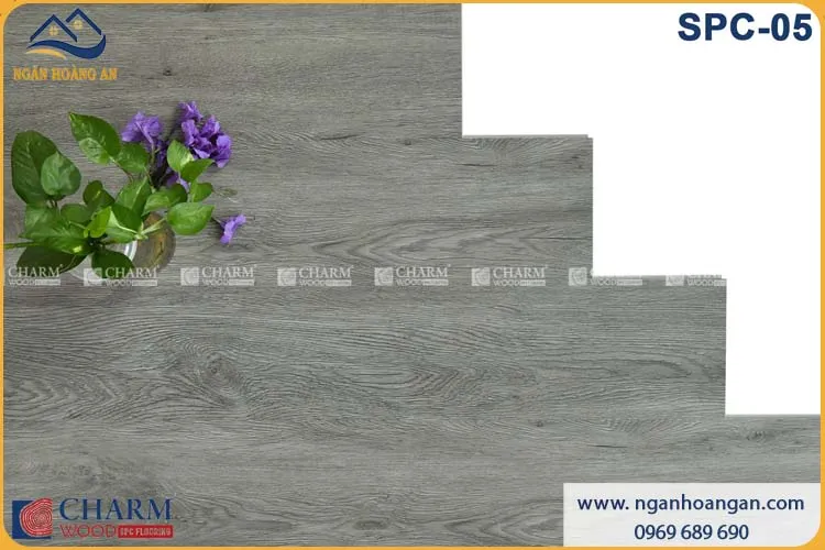 Sàn Nhựa Hèm Khóa Giả Gỗ Charmwood SPC-05 6mm