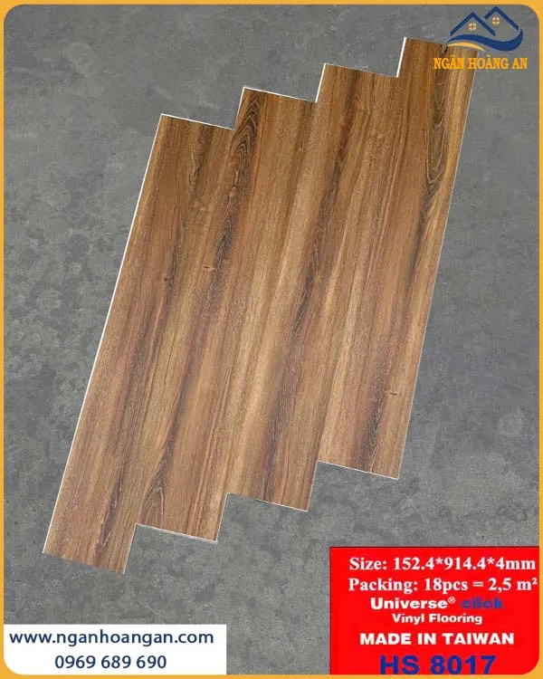 Sàn Nhựa Hèm Khóa THFloor HS8017 Dày 4mm