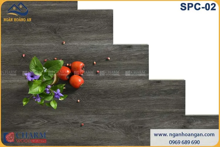 Sàn Nhựa Hèm Khóa Giả Vân Gỗ Charmwood SPC-02 6mm