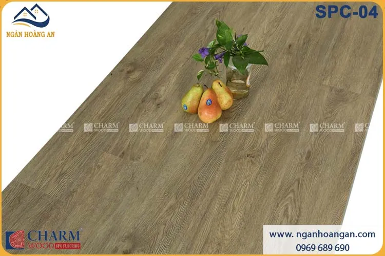 Sàn Nhựa Hèm Khóa Vân Gỗ Charmwood SPC-04 Dày 6mm