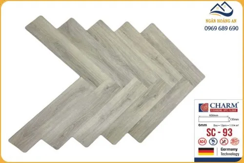 Sàn Nhựa Hèm Khoá Xương Cá Charmwood 6mm SC-93