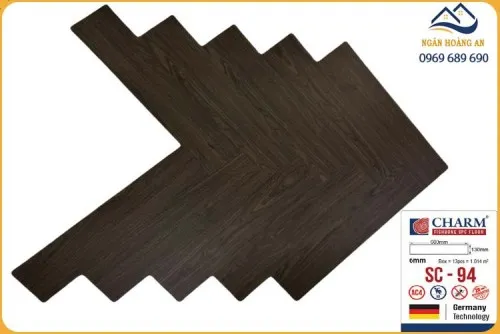 Sàn Nhựa Hèm Khoá Xương Cá Charmwood 6mm SC-94