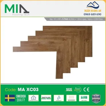 Sàn Nhựa Hèm Khoá Xương Cá MIA MA XC03